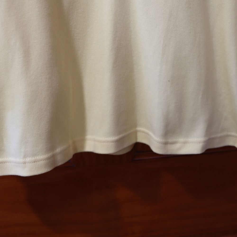Breckenridge Pale Yellow Embroidered 3/4 Sleeve Top PM - Picture 6 of 10